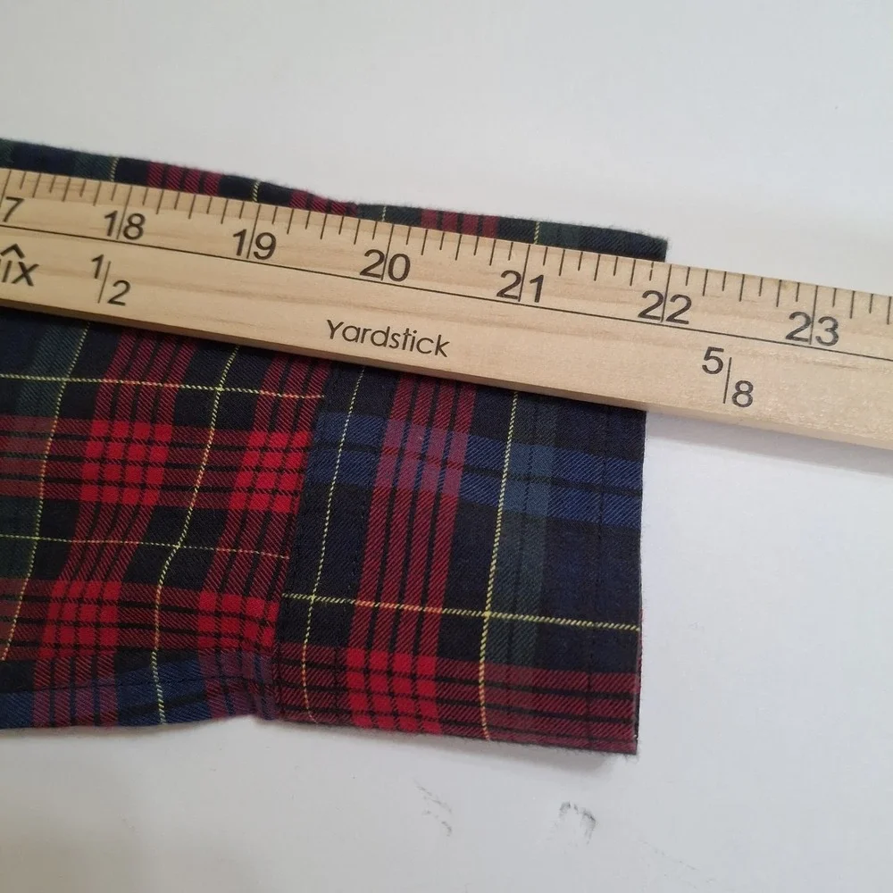 Ralph Lauren Junior's‎ Shirt Blue Red Plaid Button Down Large (14-16) Tartan